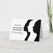 Der Internationale Frauentag ist der 8. März Karte (Vorderseite)
