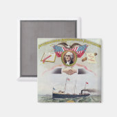 Der Internationale Longshoremen-Verband Magnet (Vorderseite/Rückseite)