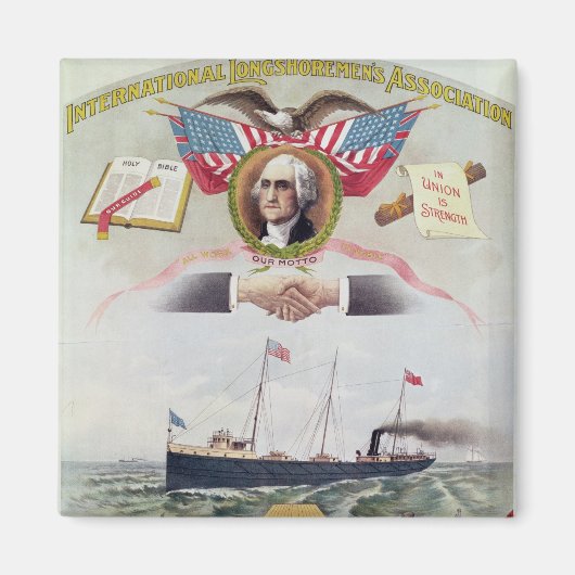 Der Internationale Longshoremen-Verband Magnet (Vorne)