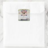 Der Internationale Longshoremen-Verband Quadratischer Aufkleber (Tasche)