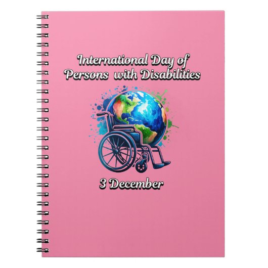 Der Internationale Tag der Menschen mit Behinderun Notizblock (Vorderseite)
