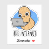 Der Internut Funny Internet Peanut Pub Aufkleber (Blatt)