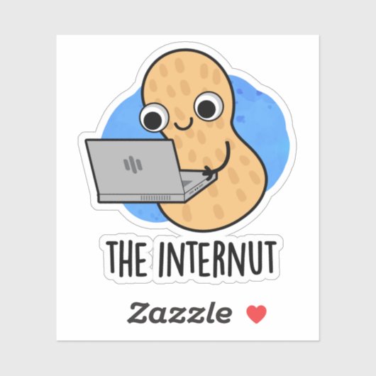 Der Internut Funny Internet Peanut Pub Aufkleber (Blatt)