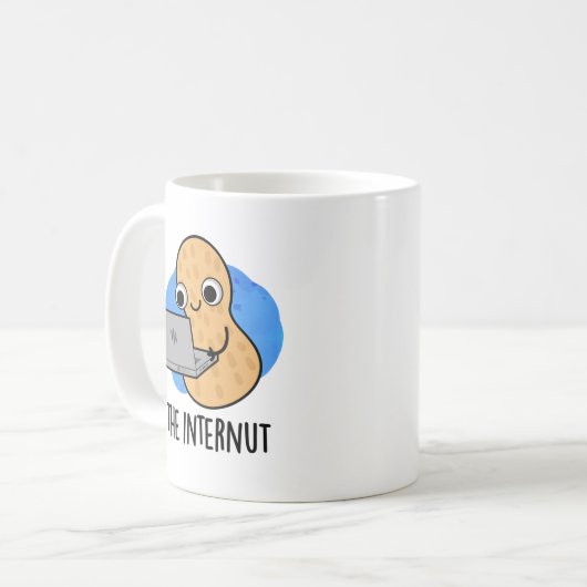 Der Internut Funny Internet Peanut Pub Kaffeetasse (Vorderseite Links)