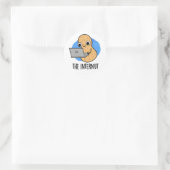 Der Internut Funny Internet Peanut Pub Runder Aufkleber (Tasche)