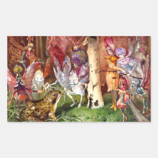 Der Intruder John Anster Fitzgerald Rechteckiger Aufkleber (Vorderseite)