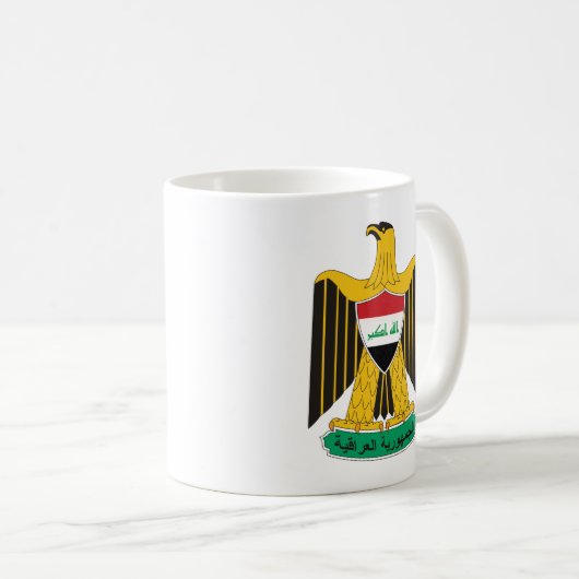 der Irak-Emblem Kaffeetasse (VorderseiteRechts)
