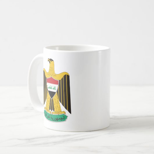 der Irak-Emblem Kaffeetasse (Vorderseite Links)