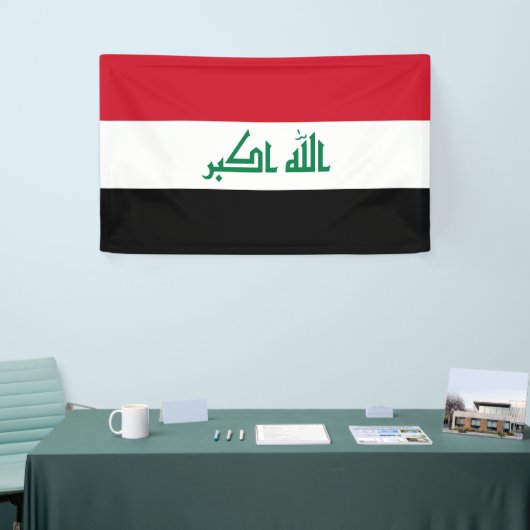 Der Irak-Flagge Banner (Messeveranstaltung)