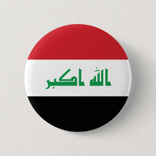 Der Irak-Flagge Button (Vorderseite)