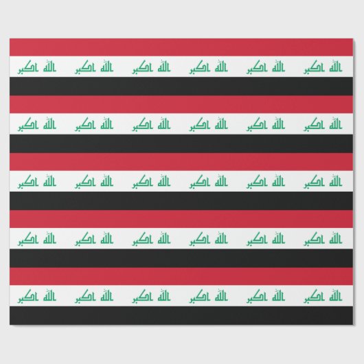 Der Irak-Flagge Geschenkpapier (Flach)