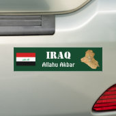 Der Irak-Flagge + Karten-Autoaufkleber Autoaufkleber (Auf Auto)