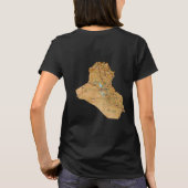 Der Irak-Flagge + Karten-T - Shirt (Rückseite)