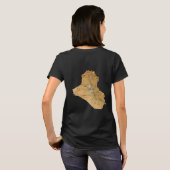 Der Irak-Flagge + Karten-T - Shirt (Schwarz voll)