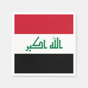 Der Irak-Flagge Serviette