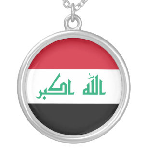 Der Irak-Flaggen-Halskette Versilberte Kette