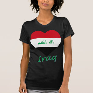 Der Irak-Flaggen-Herz T-Shirt