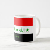 Der Irak-Flaggen-Tasse Kaffeetasse (VorderseiteRechts)