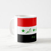 Der Irak-Flaggen-Tasse Kaffeetasse (Vorderseite Links)
