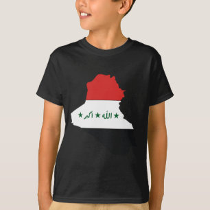 Der Irak-Flaggenkarte T-Shirt