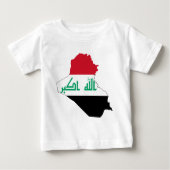 Der Irak IQ, جمهوريةالعراقکۆماریعێراق Flagge, Baby T-shirt (Vorderseite)