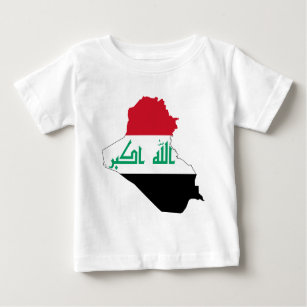 Der Irak IQ, جمهوريةالعراقکۆماریعێراق Flagge, Baby T-shirt