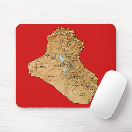 Der Irak-Karte Mousepad (Mit Mouse)