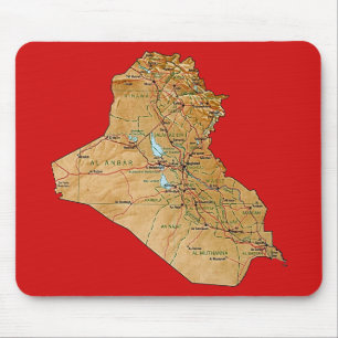 Der Irak-Karte Mousepad