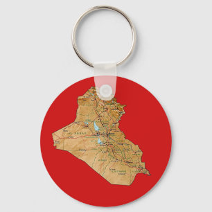 Der Irak-Karten-Schlüsselanhänger Schlüsselanhänger