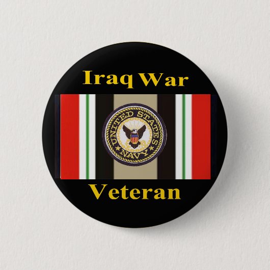 Der Irak-Kriegs-Veteranen-"Marine-" Button (Vorderseite)