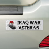 Der Irak-Kriegsveteran-Militär-Veteran Autoaufkleber (Auf Auto)