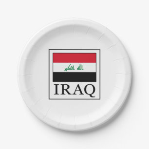 Der Irak Pappteller
