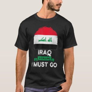 Der Irak ruft, ich muss gehen irakisches Erbe Wurz T-Shirt