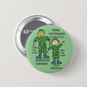 DER IRAK-TIERÄRZTE FÜR OBAMA BUTTON (Vorne & Hinten)