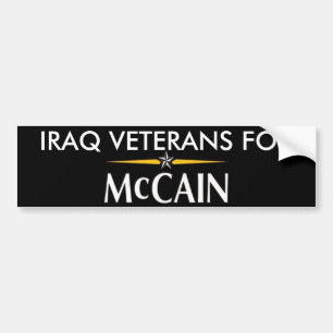 Der Irak-Veterane für McCain Autoaufkleber
