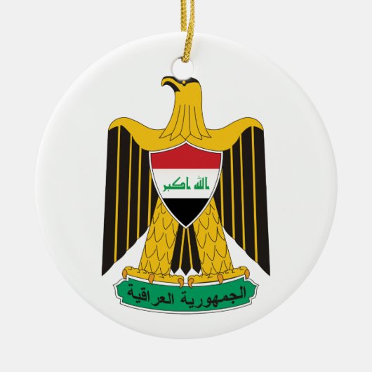 Der Irak-Wappen Verzierung Keramik Ornament (Vorne)