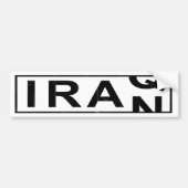 Der Iran der Irak Autoaufkleber (Vorne)