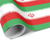 Der Iran-Flagge Geschenkpapier (Rolleneckpunkt)