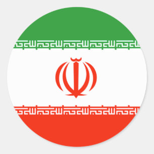 Der Iran-Flagge Runder Aufkleber