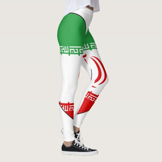 Der Iran-Flaggen-Herz Leggings (Rechts)