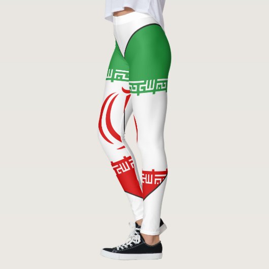 Der Iran-Flaggen-Herz Leggings (Links)