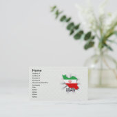 Der Iran-Flaggen-Karte 2,0 Visitenkarte (Stehend Vorderseite)