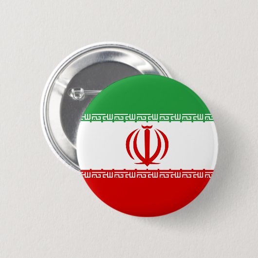 Der Iran-Flaggen-Knopf Button (Vorne & Hinten)