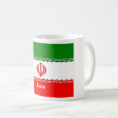 Der Iran-Flaggen-Tasse Kaffeetasse (VorderseiteRechts)