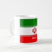 Der Iran-Flaggen-Tasse Kaffeetasse (Vorderseite Links)