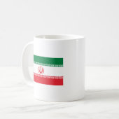 Der Iran-Flaggen-Tasse Kaffeetasse (Vorderseite Links)