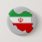 Der Iran-Flaggenkarte Button (Vorderseite)