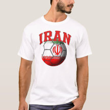 Der Iran-Fußball-Ball-T - Shirt