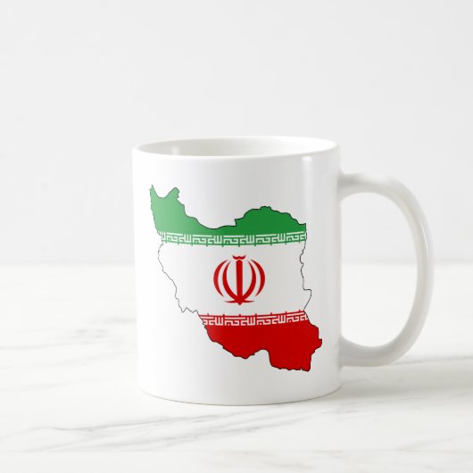 Der Iran IR, Flagge, Wappen جمهوریاسلامیایران Kaffeetasse (Rechts)