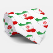 Der Iran IR, Flagge, Wappen جمهوریاسلامیایران Krawatte (Gerollt)